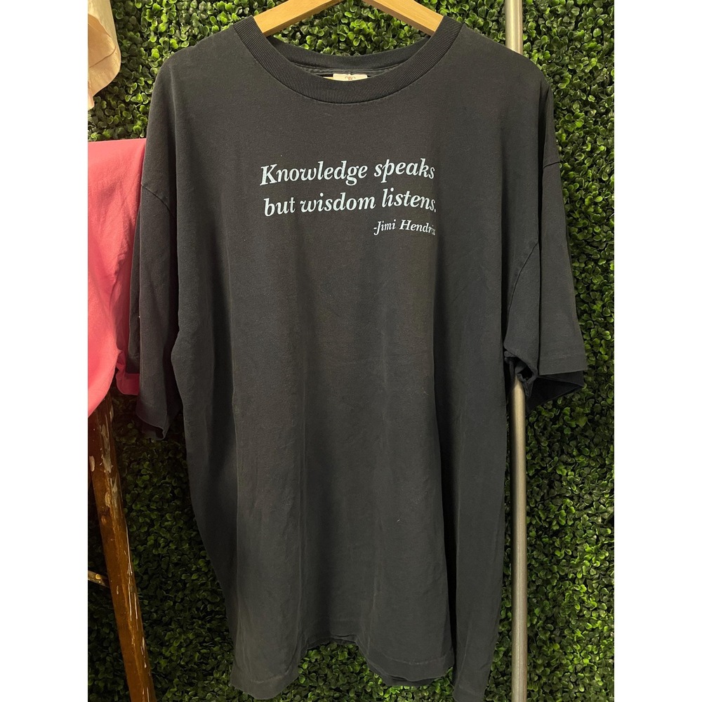vtg 90s JIMI HENDRIX MUSIC Tshirt psych grunge punk emo boho hippie baggy quote